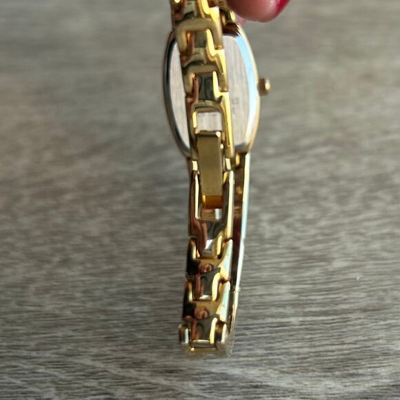 Armitron Diamond Now Blue Dial Gold Tone Bangle Watch main image 3